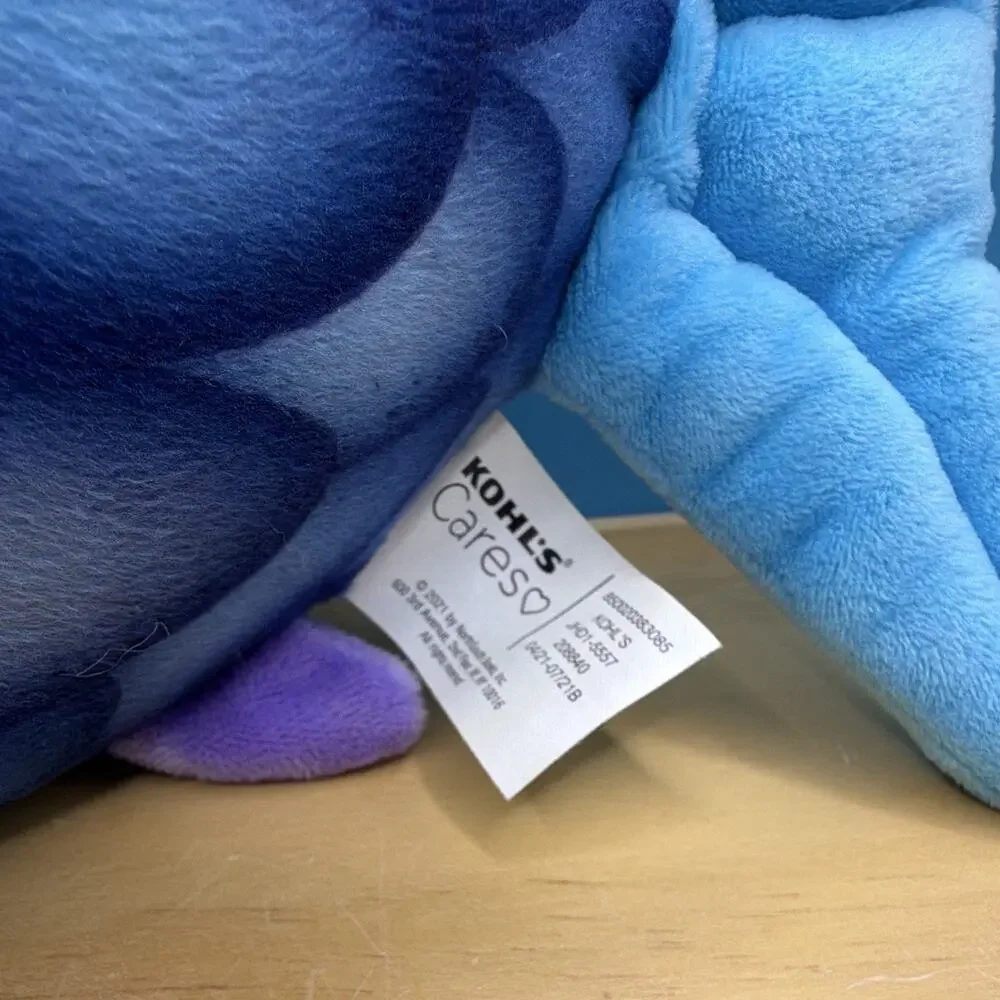 Kohl's Cares Rainbow Fish Plush Stuffed Animal Blue/Multicolor Medium Washable
